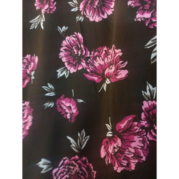 Women's Torrid Floral Print Tunic Blouse See Through Criss Cross Back Size 5XL - Picture 2 of 6